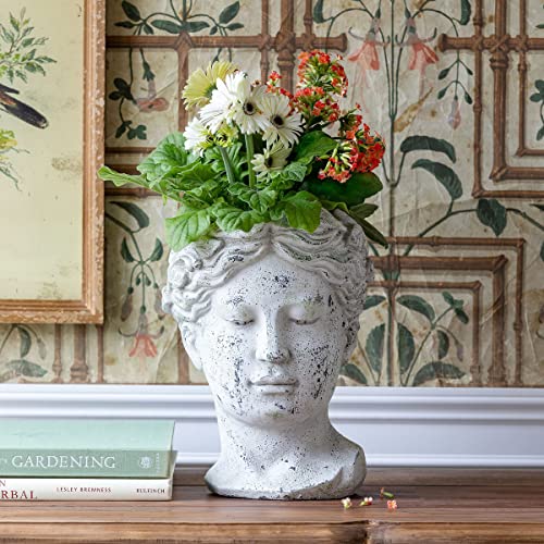 Park Hill Collection ECL20512 Concrete Bust Planter, Large