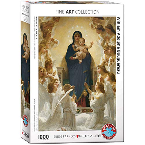 EuroGraphics Virgin with Angels by William Bouguereau 1000 Piece Puzzle, 6000-7064