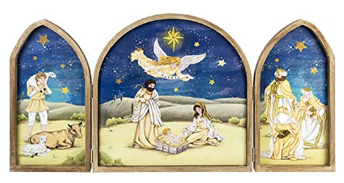 Ganz EX25075 Light Up Nativity Triptych, 24-inch Length