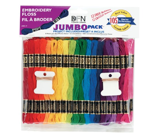 Design Works Crafts Janlynn Jumbo Pack 105 Skein Embroidery Floss