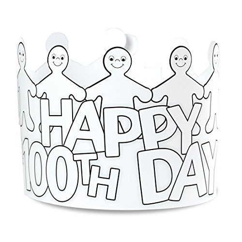 Hygloss Products Paper Crowns, 24 Pieces, Black/White