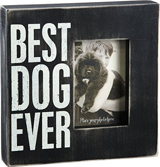Primitives by Kathy Box Frame 10-Inch Best Dog Ever