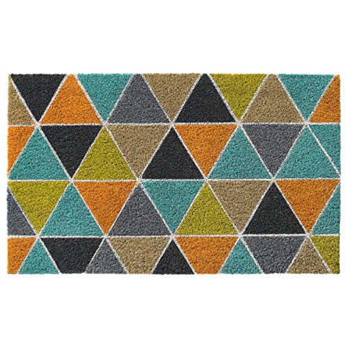 Larry Traverso Maddox 100% Coir Doormat, 18 x 30 inches, Naturally Durable, PVC-Backing, Sustainable