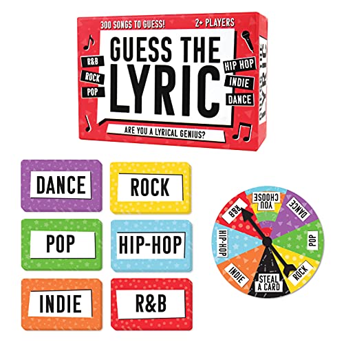 Gift Republic Guess The Lyric Trivia Family Board Game 2+ Players