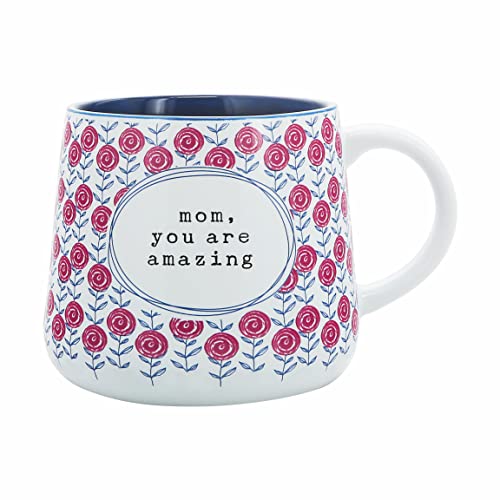 Pavilion Gift Company - Mom - 18-ounce Stoneware Mug, Mothers Day Gift, Mom Mother Coffee Cup, 1 Count