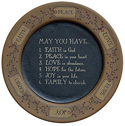CWI Gifts G31499 11" May You Have.Plate, Multicolor