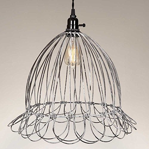 CTW Vintage French Wire Scallop Dome Pendant Lamp