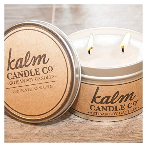 The Candle Cottage KC103 Kalm Collection Tin Candle, 12 Oz (Pumpkin Pecan Waffle)
