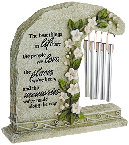 Carson Home Accents Peaceful Reflections Garden Chime, 8.5-Inch High, Memories