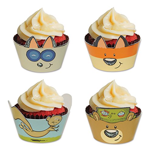 Beistle Woodland Forest Animals Cupcake Wrappers - 8 Pcs.