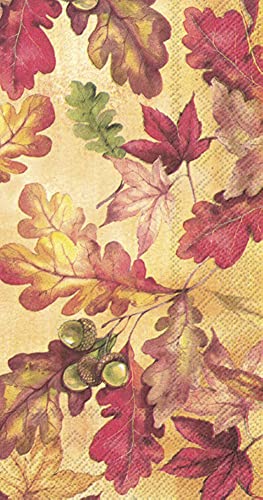 Boston International IHR 3-Ply Guest Towel Buffet Paper Napkins, 8.5 x 4.5-Inches, Bright Autumn