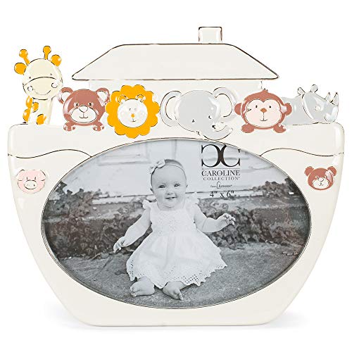 Roman 6.5 Inch Height Oval Noah's Ark Frame, 4x6 Photo