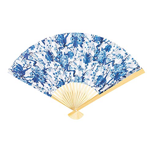 Fun Express CHINOISERIE PRINT FOLDING FAN - Party Supplies - 12 Pieces