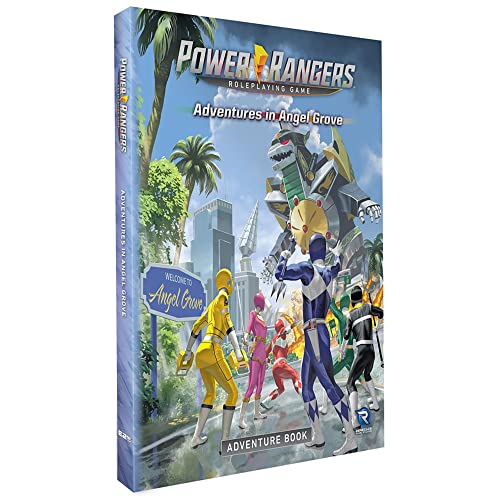 Renegade Game Studios Store Power Rangers Roleplaying Game: Adventures in Angel Grove - Adventure Book, Hardcover Guide Requires Core Rulebook to Play, Levels 1 to 5, 4-7 Roleplayers