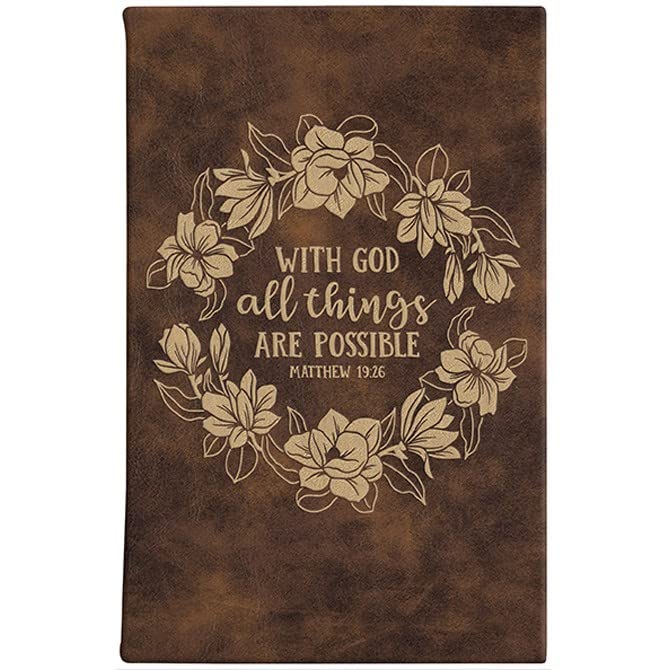 Carson Home 33366 With God Journal, 8.25-inch Height