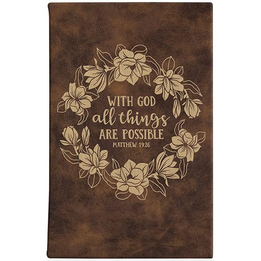 Carson Home 33366 With God Journal, 8.25-inch Height