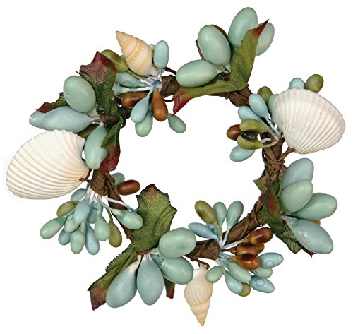 Great Finds B2413-1 by 1" Bead Candle Ring, by The Sea, S/6