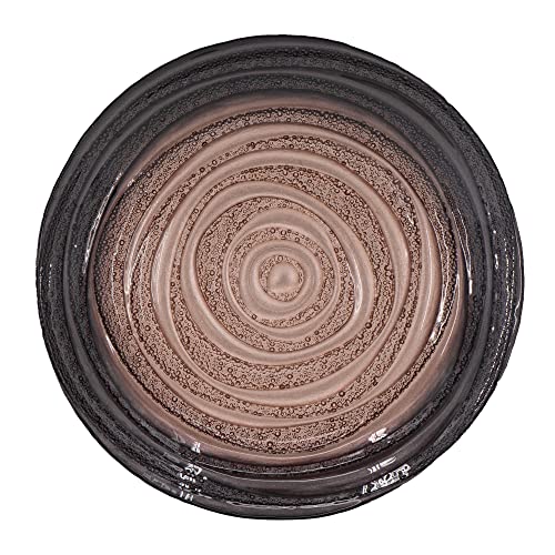 A&B Home Concentric Charger Plate - Circular Glass Charger Plate, Dining Table D‚Äö√Ñ√∂‚àö‚Ä†‚àö‚àÇ¬¨¬®¬¨¬©cor, Decorative Dining Table Centerpiece for Wedding, 16'' x 16'' x 3'', Purple