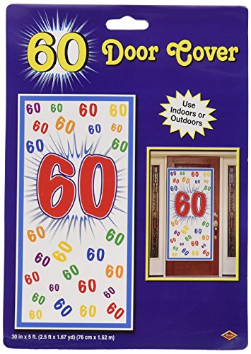 Beistle 60" Door Cover, 30-Inch by 5-Feet, Multicolor, 60