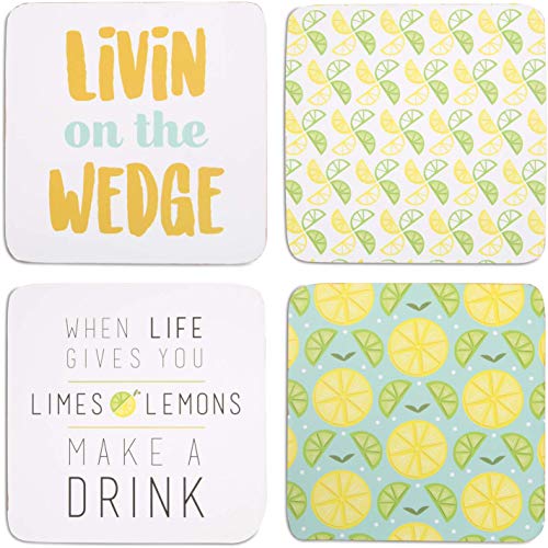 Pavilion Gift Company Lemons Coaster Set