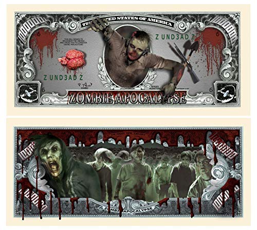 American Art Classics Zombie Million Dollar Bills - Pack of 10