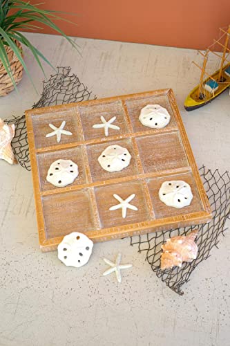 Kalalou CVY1373 Seaside Tic-tac-Toe, 14-inch Square