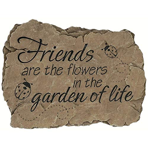 Carson Garden Stepping Stone "Friends Are the Flowers in the Garden of Life"