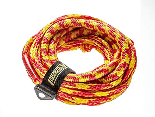 Land N Sea Distributing Tube Tow Bungee Rope, 50 Ft. Long, Tows Up to 4 Riders