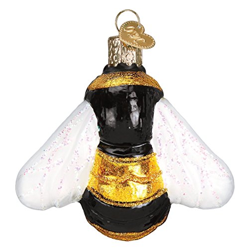 Old World Christmas Bee Collection Glass Blown Ornaments for Christmas Tree Bumblebee