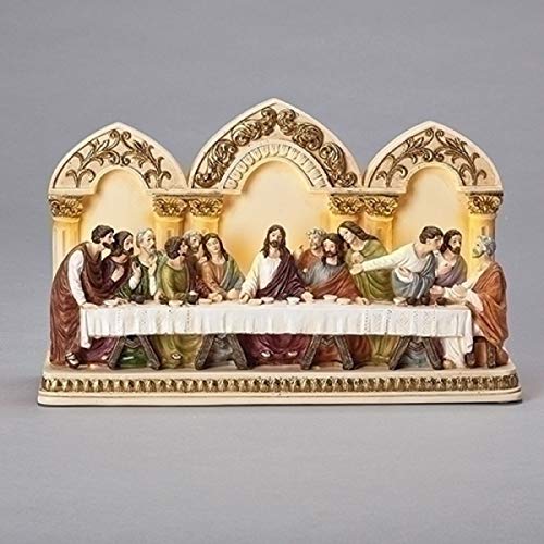 Roman 20338 LED Last Supper Tabletop Decor, 7.5-inch Height