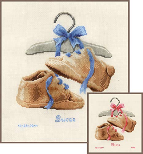 Vervaco Counted Cross Stitch Kit My First Shoes 7.2" x 8"