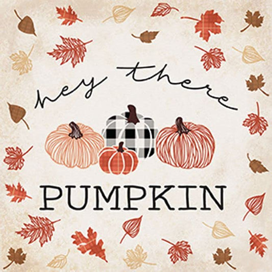 Carson Home Fall Hey There House Coaster, 4-inch Square, Set of 4
