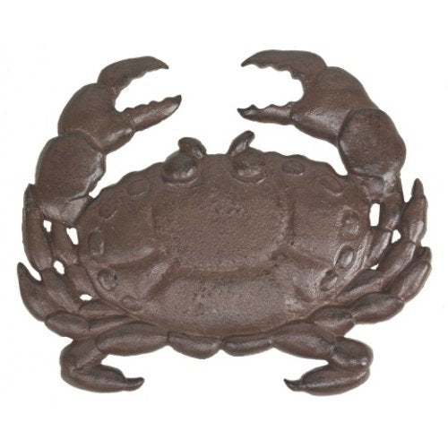 Moby Dick Specialties Moby Dick Coastal Rust Finish Cast Iron Dungeness Crab Stepping Stone Garden Decor