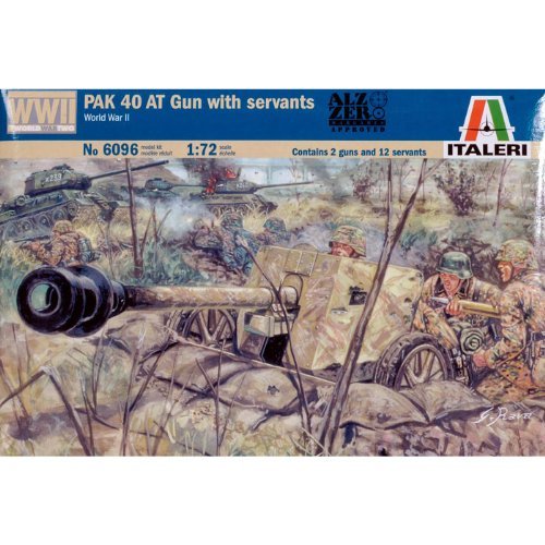 MRC Italeri 6096S 1:72 - WWII German Pak40 at Gun W/Servants
