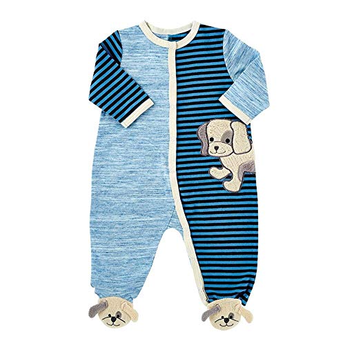 Creative Brands Stephan Baby Puppy Footie, 0-3 Mo