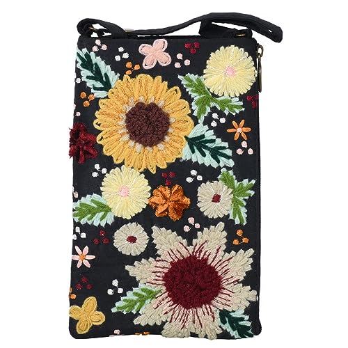 Bamboo Trading Embroidered Florals Club Bag, Women, Women Accessories