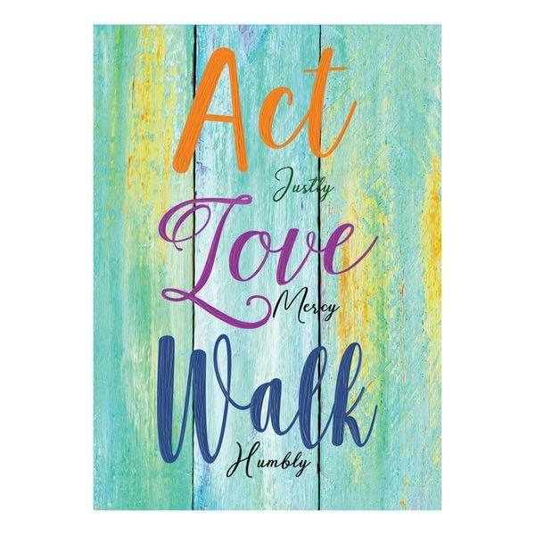 Divinity Boutique Single Cards - Encouragement - Act Micah 6:8