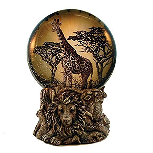 unison gifts TFF-596 6.5" H Light UP WATERGLOBE - Giraffe, Multicolor