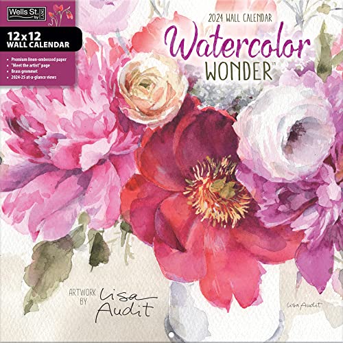 LANG WSBL Watercolor Wonder 2024 12X12 Wall Calendar (24997001751)