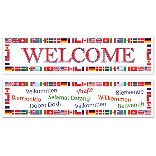 Beistle International Welcome Banners (asstd designs) Party Accessory (1 count) (2/Pkg)