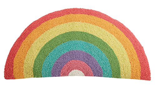 Peking Handicraft Rainbow Shaped Hook, 12x24 Throw Pillow