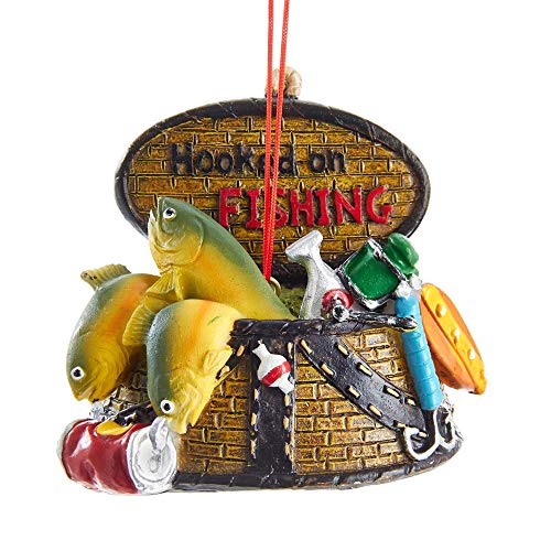 Kurt Adler 3-inch Fishing Basket Hanging Ornament