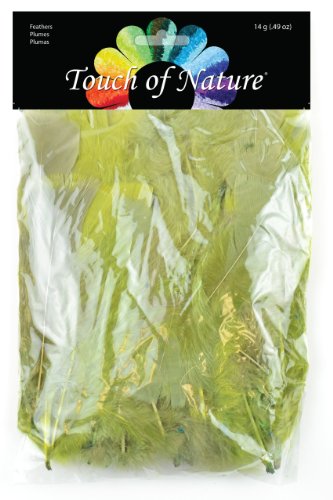 Midwest Design Touch of Nature 39327 Flat Feather Fluffy, 14 grams, Basil and Sage Mix