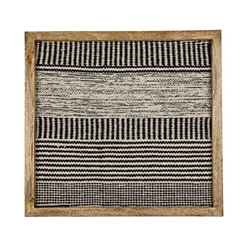 Foreside Home & Garden Multi Texture Wall Art Wood & Cotton