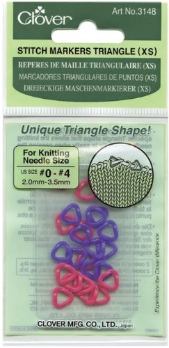 Clover 3148 Stitch Markers Triangle, XS