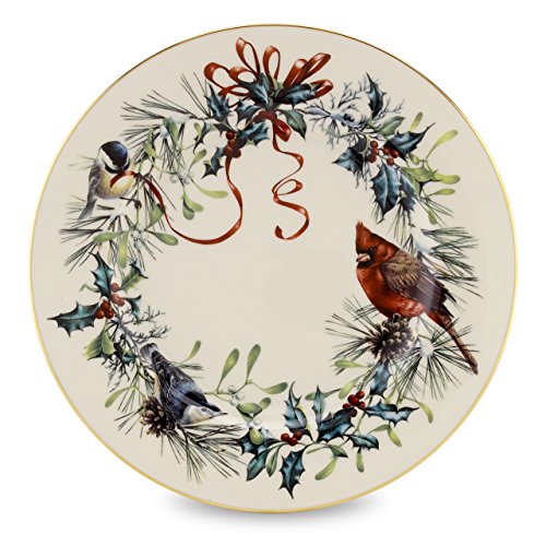 Lenox Winter Greetings Salad Plate,Ivory, Gold
