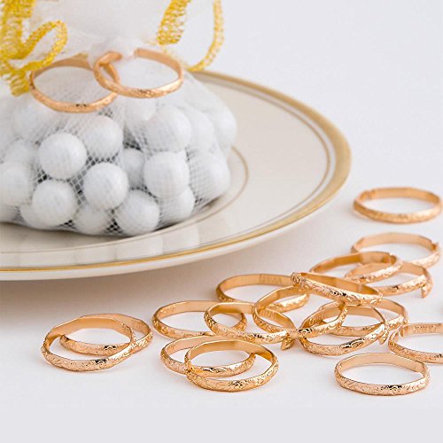Amscan Wedding Bands - Gold