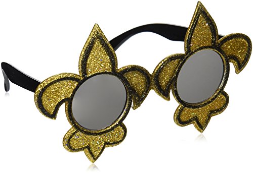 Beistle Glittered Fleur De Lis Fanci-Frames (black & gold) Party Accessory  (1 count) (1/Pkg)