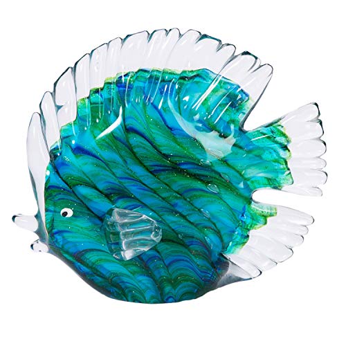 Beachcombers - Swirled Tropical Fish Glass (03300)