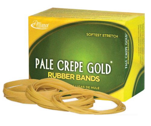 Pens Alliance Rubber 20549 Pale Crepe Gold Rubber Bands Size 